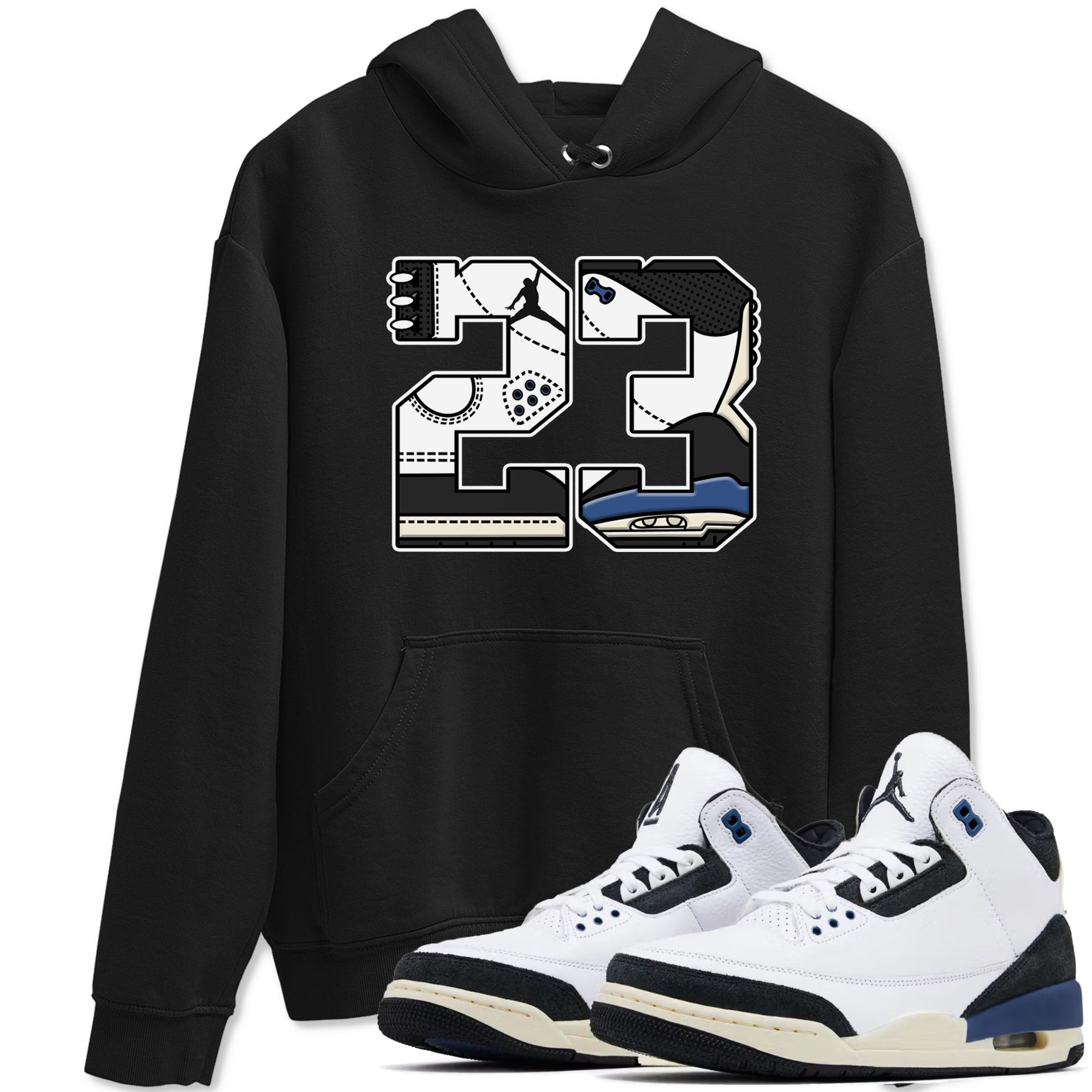 23 snkmatch Tees - Air Jordan 3 A Ma Maniere x Diffused Blue
