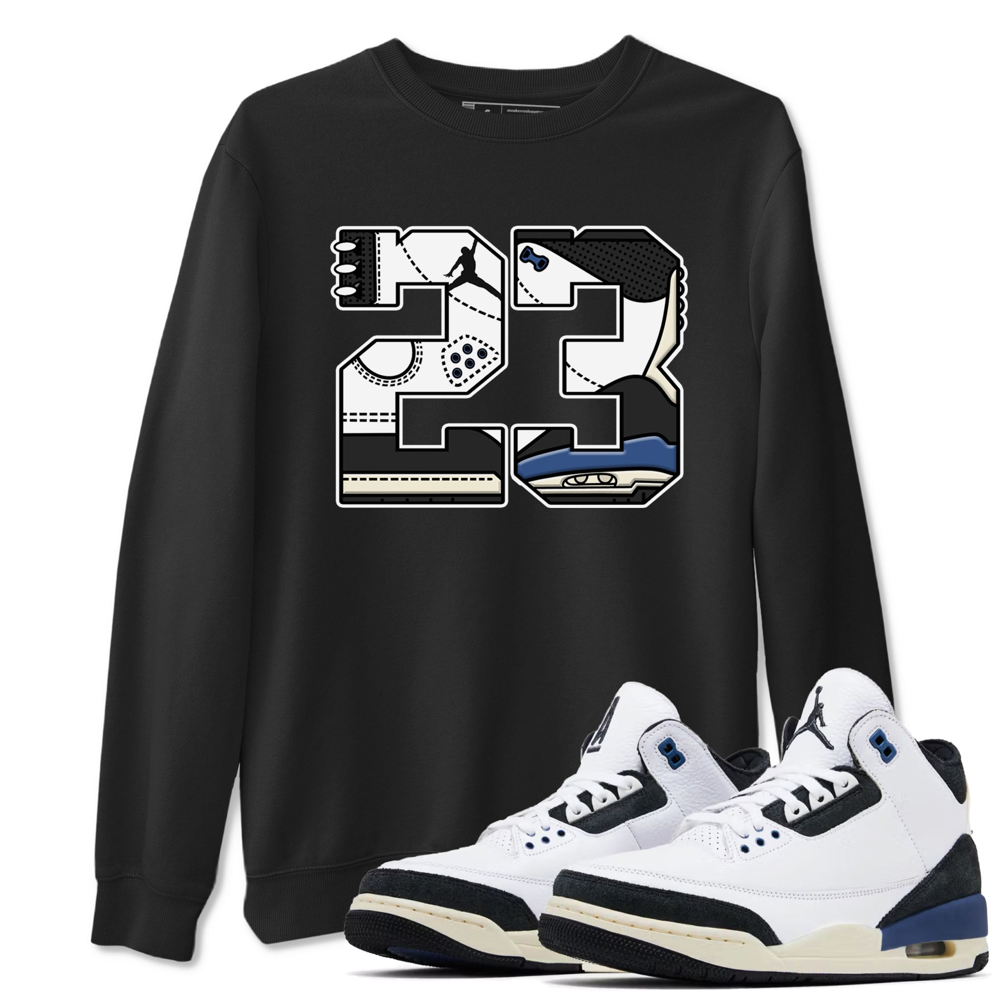 23 snkmatch Tees - Air Jordan 3 A Ma Maniere x Diffused Blue