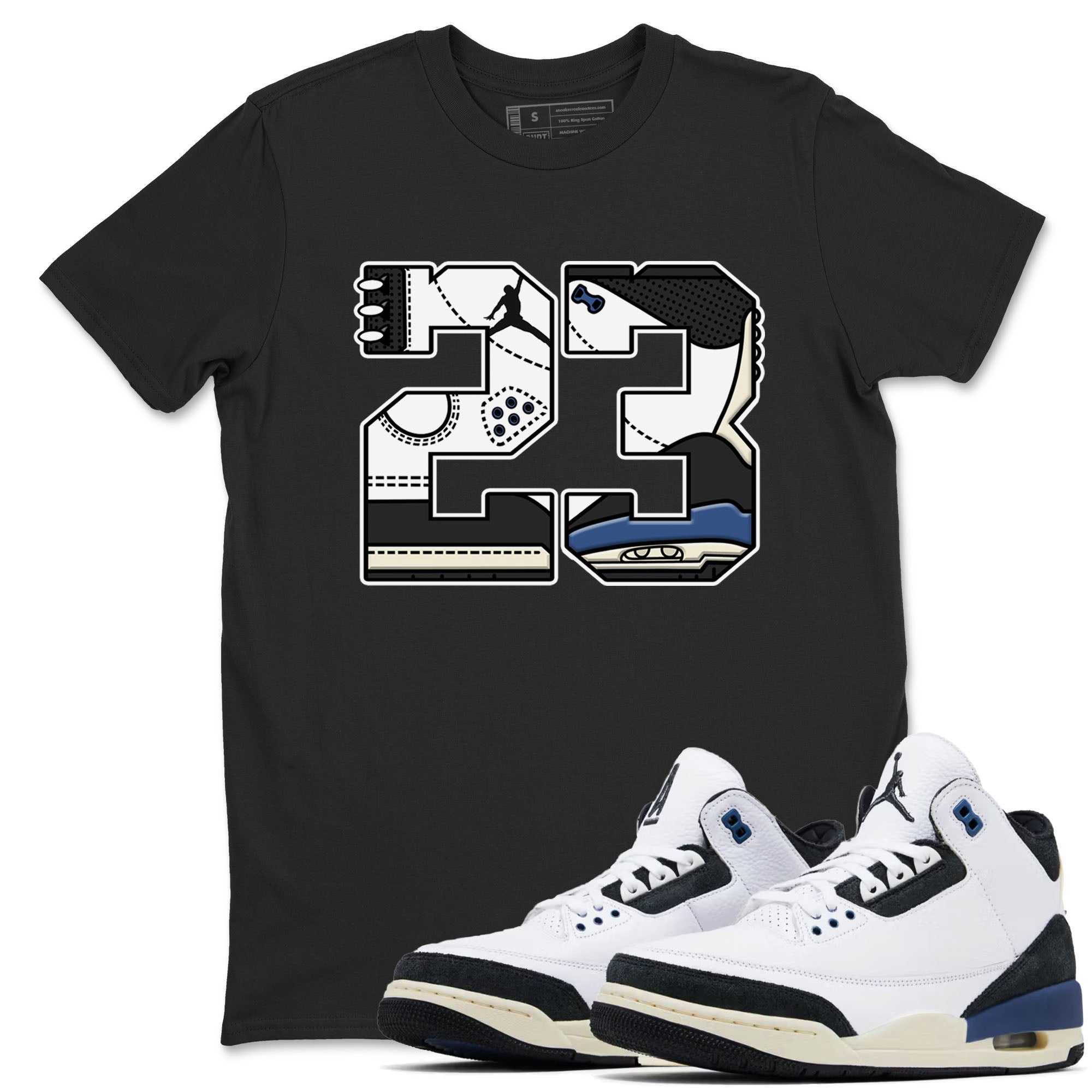 23 snkmatch Tees - Air Jordan 3 A Ma Maniere x Diffused Blue