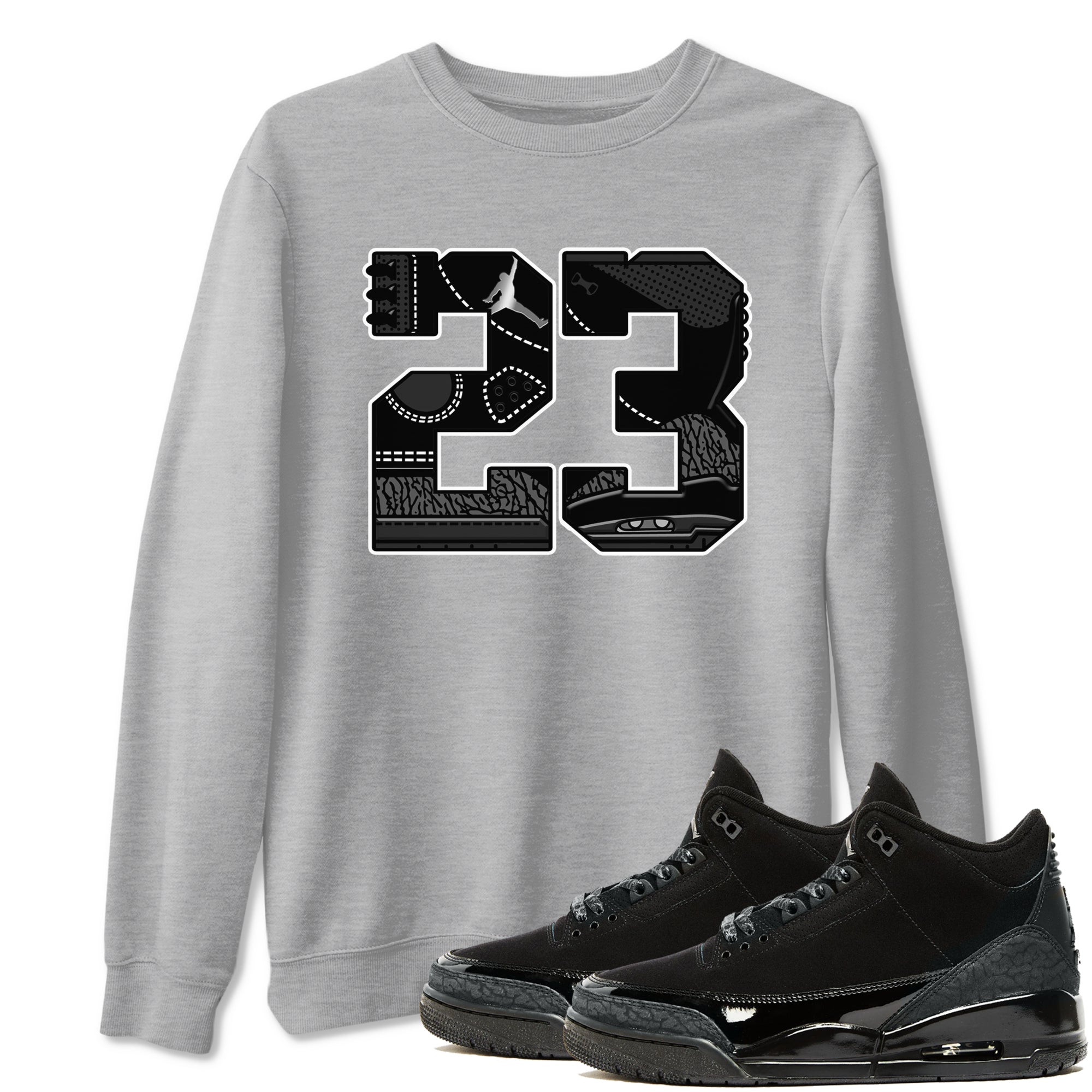 23 snkmatch Tees - Air Jordan 3 Black Cat