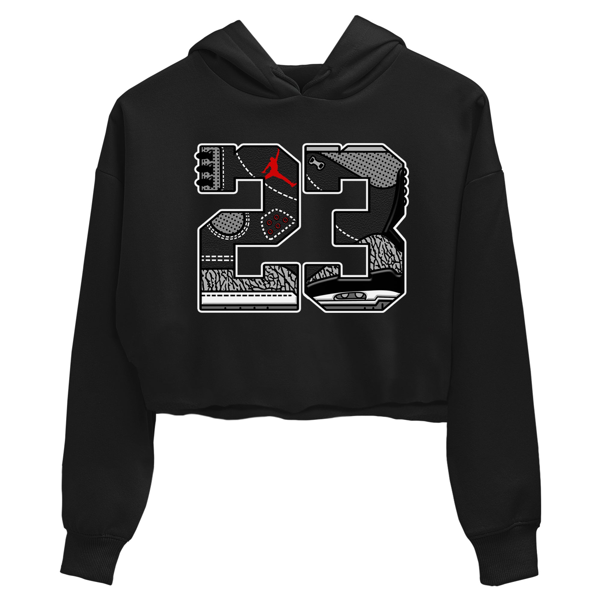 23 snkmatch Women's Top - Air Jordan 3 Black Cement