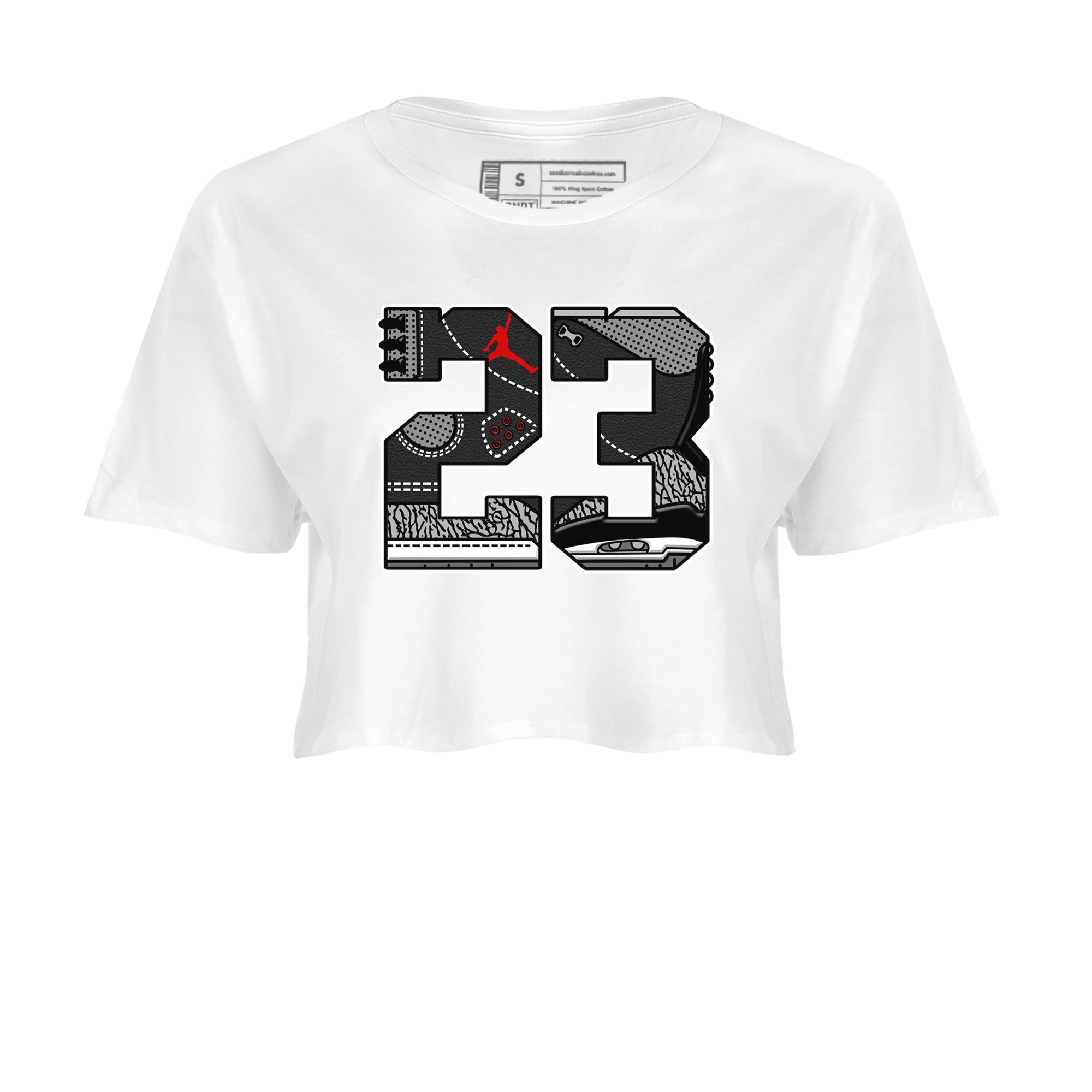 23 snkmatch Women's Top - Air Jordan 3 Black Cement