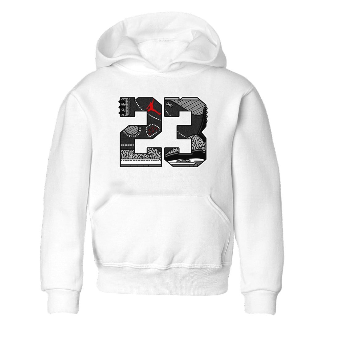 23 snkmatch Tees Kids - Air Jordan 3 Black Cement
