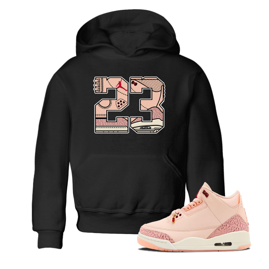 23 snkmatch Tees Kids - Air Jordan 3 Valentines Day