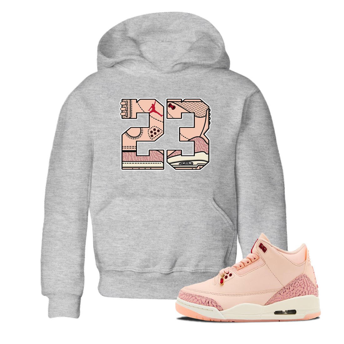 23 snkmatch Tees Kids - Air Jordan 3 Valentines Day