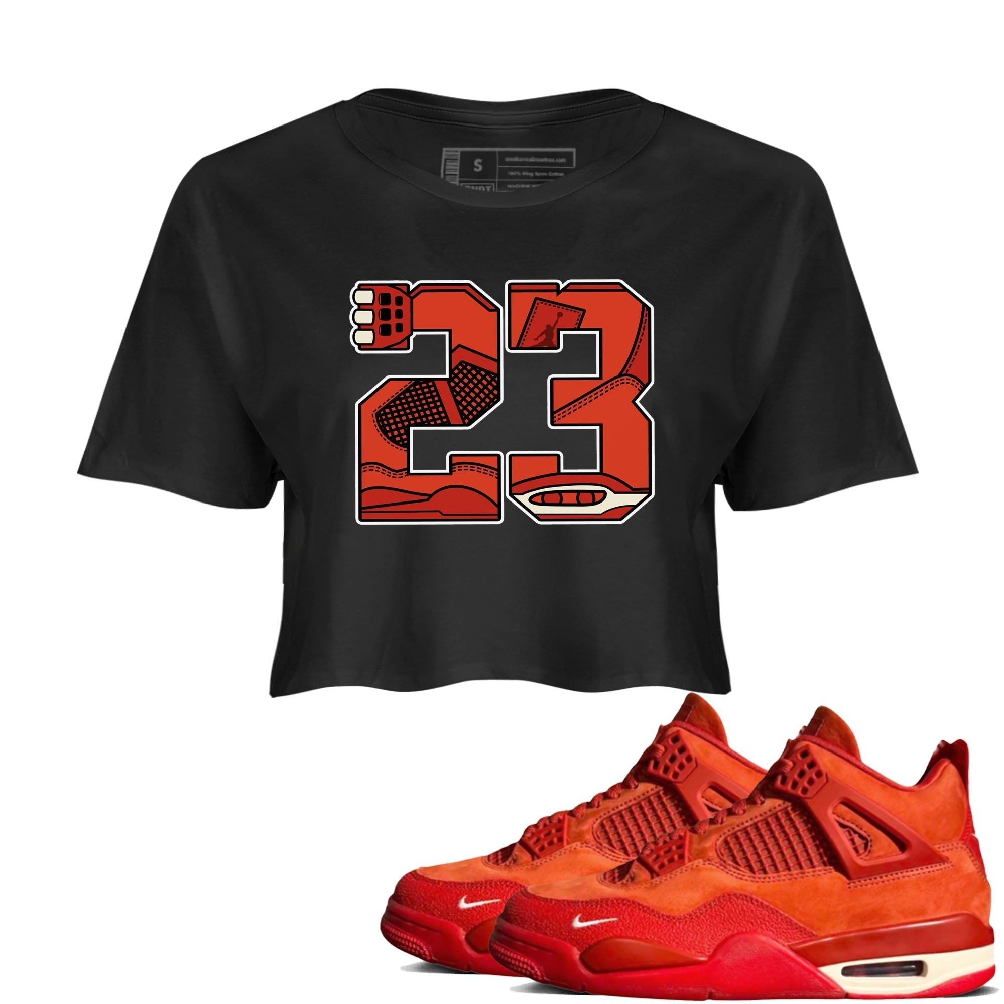 23 snkmatch Women's Top - Air Jordan 4 Brick By Brick