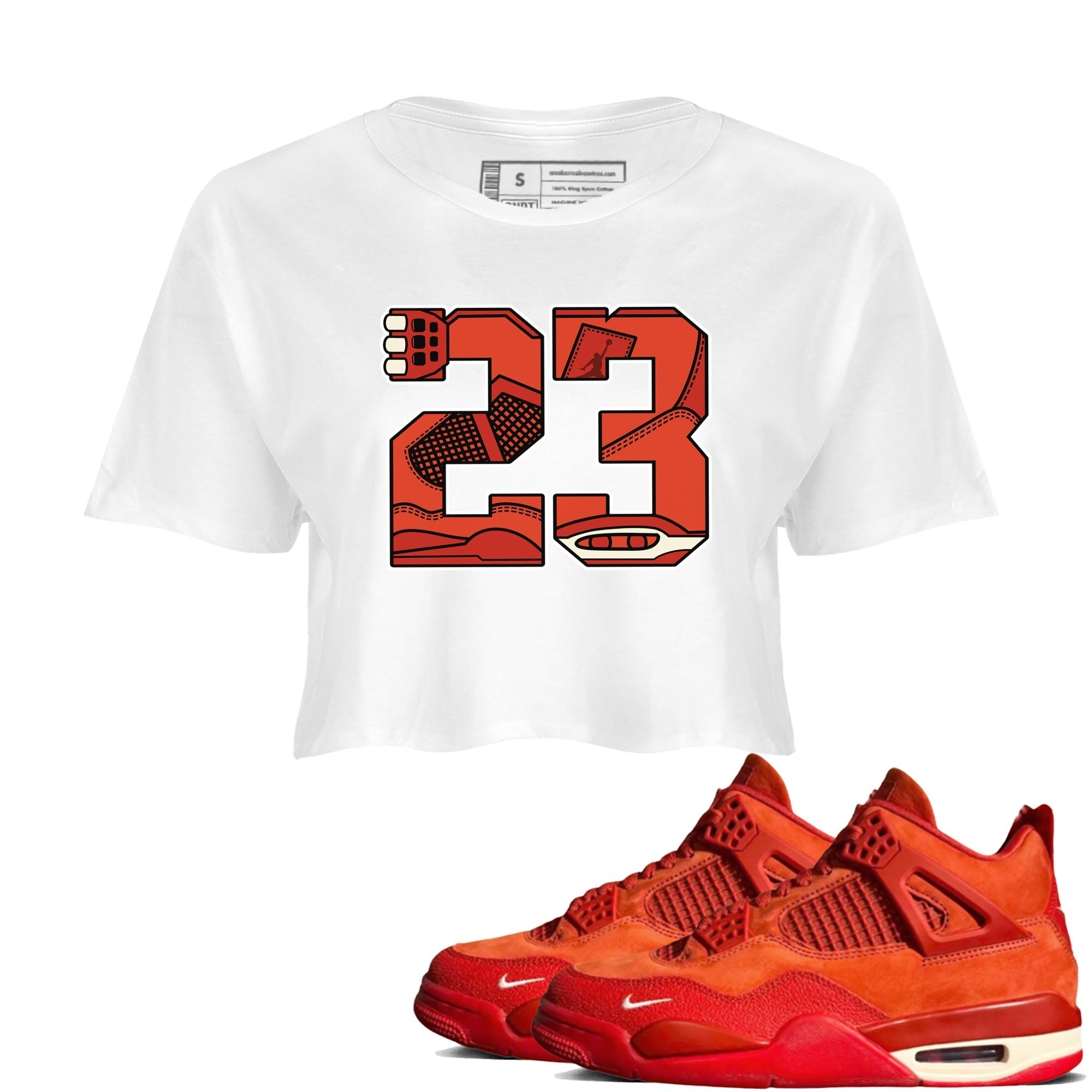 23 snkmatch Women's Top - Air Jordan 4 Brick By Brick