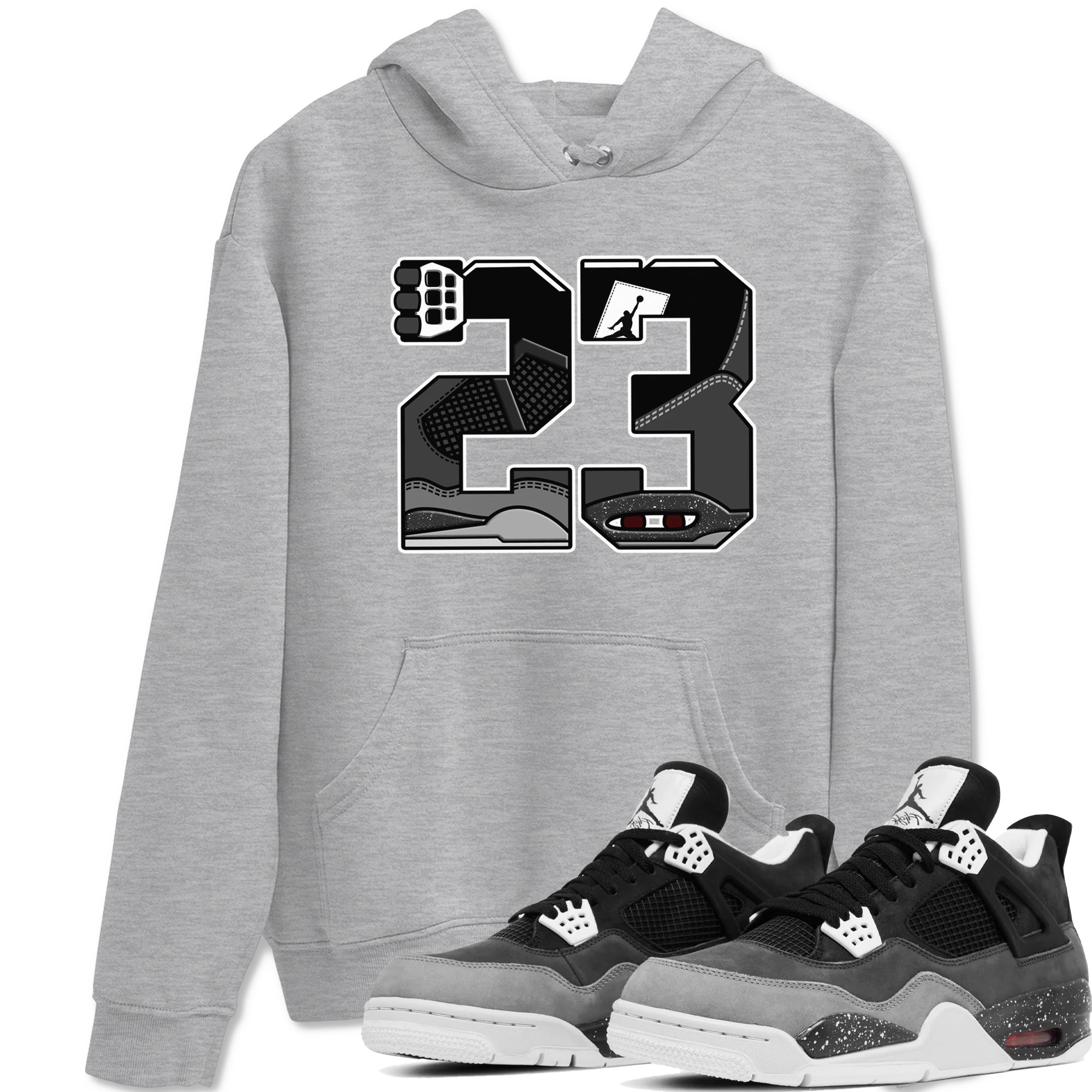 23 snkmatch Tees - Air Jordan 4 Fear