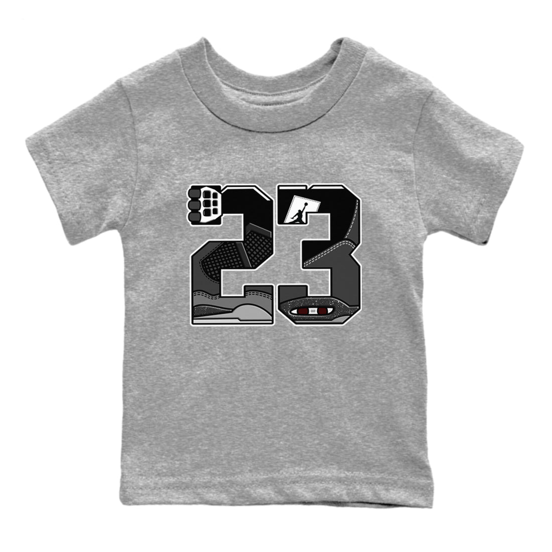 23 snkmatch Tees Kids - Air Jordan 4 Fear