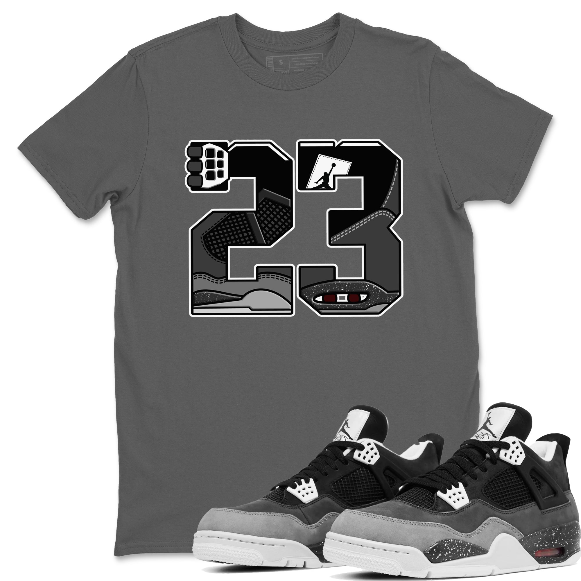 23 snkmatch Tees - Air Jordan 4 Fear