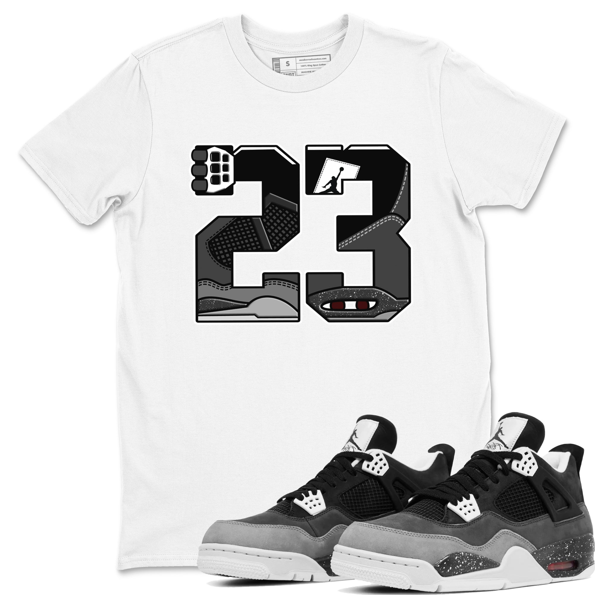 23 snkmatch Tees - Air Jordan 4 Fear