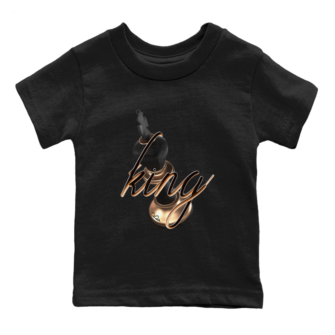 3D King snkmatch Tees Kids - Air Foamposite One Metallic Copper