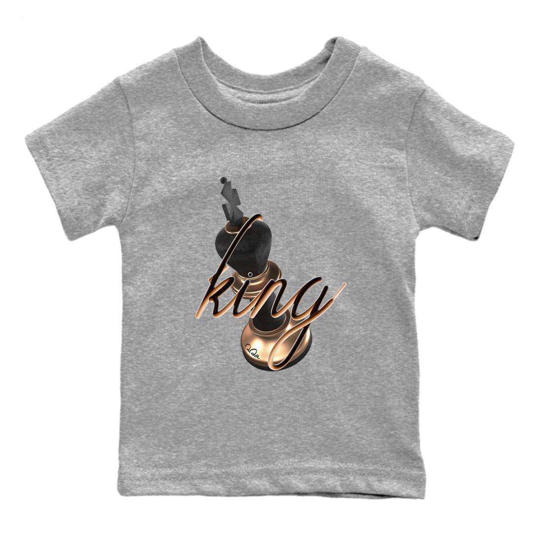 3D King snkmatch Tees Kids - Air Foamposite One Metallic Copper