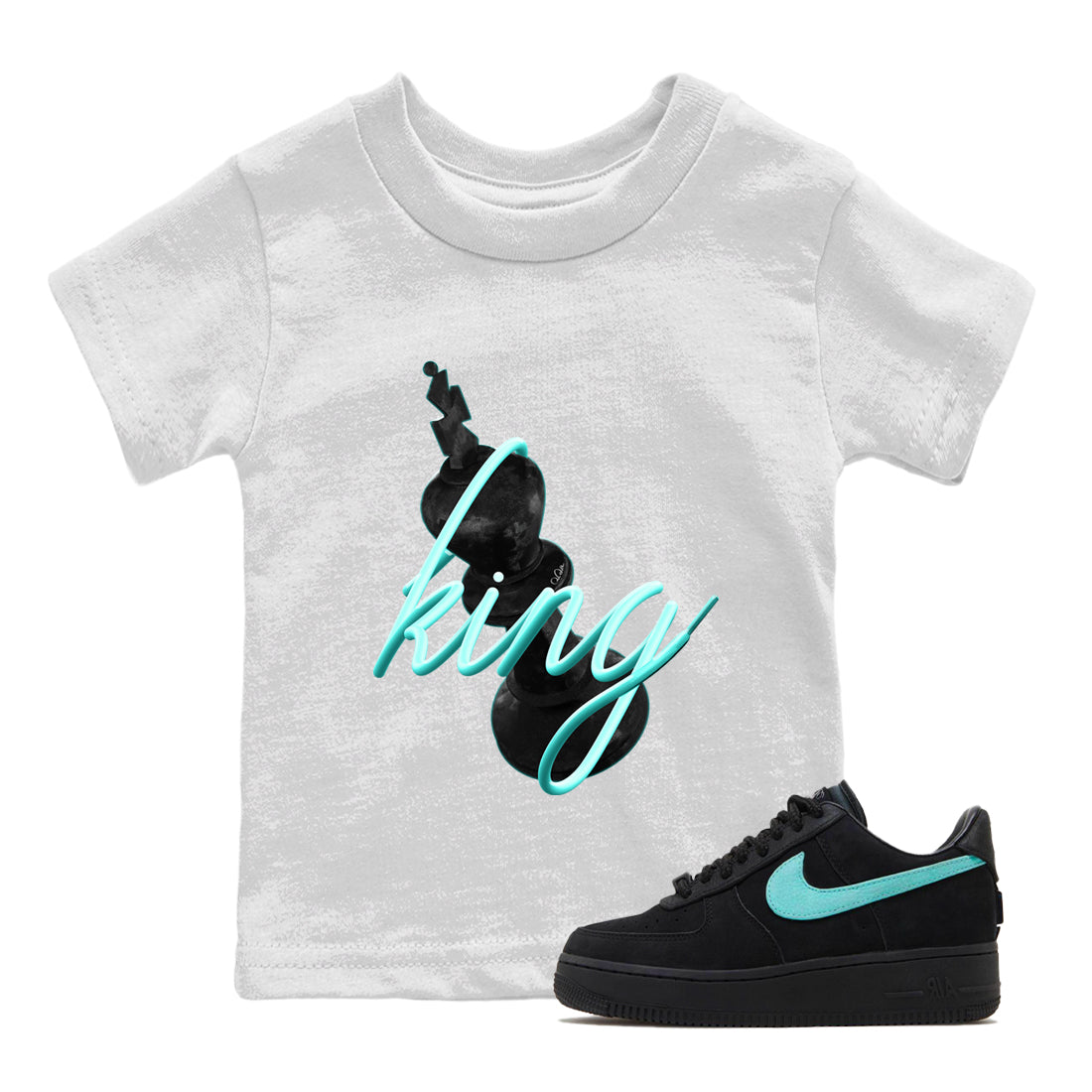 3D King Kids Tops - Air Force 1 Tiffany