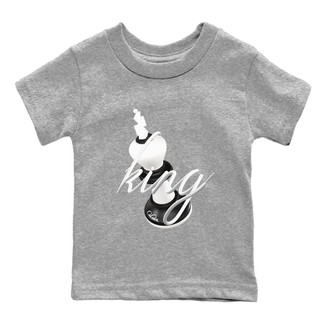 3D King snkmatch Tees Kids - Air Jordan 1 Black White
