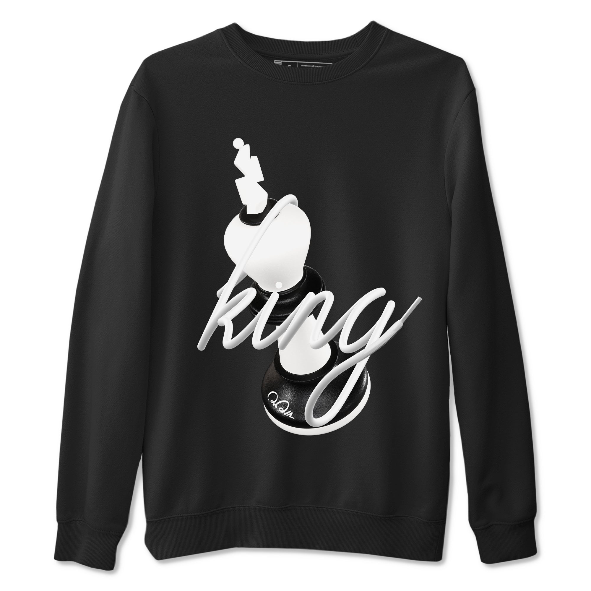 3D King snkmatch Tees - Air Jordan 1 Black White