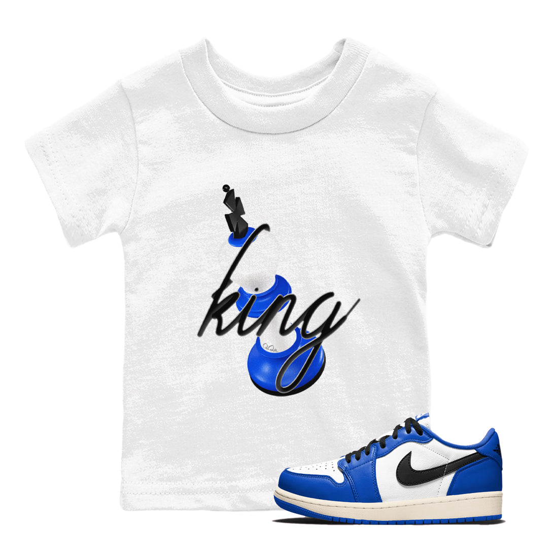 3D King snkmatch Tees Kids - Air Jordan 1 Game Royal