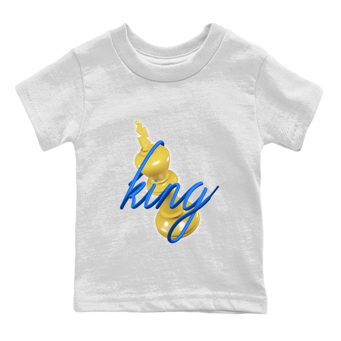 3D King Kids Tops - Air Jordan 1 Game Royal Varsity Maize