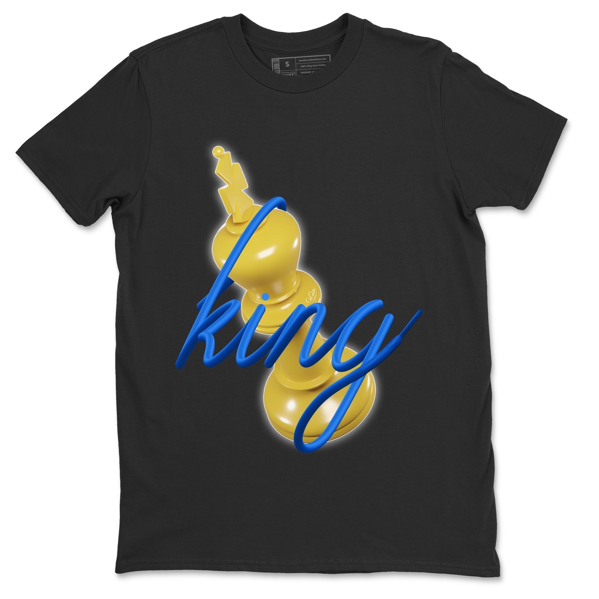 3D King Unisex Tops - Air Jordan 1 Game Royal Varsity Maize