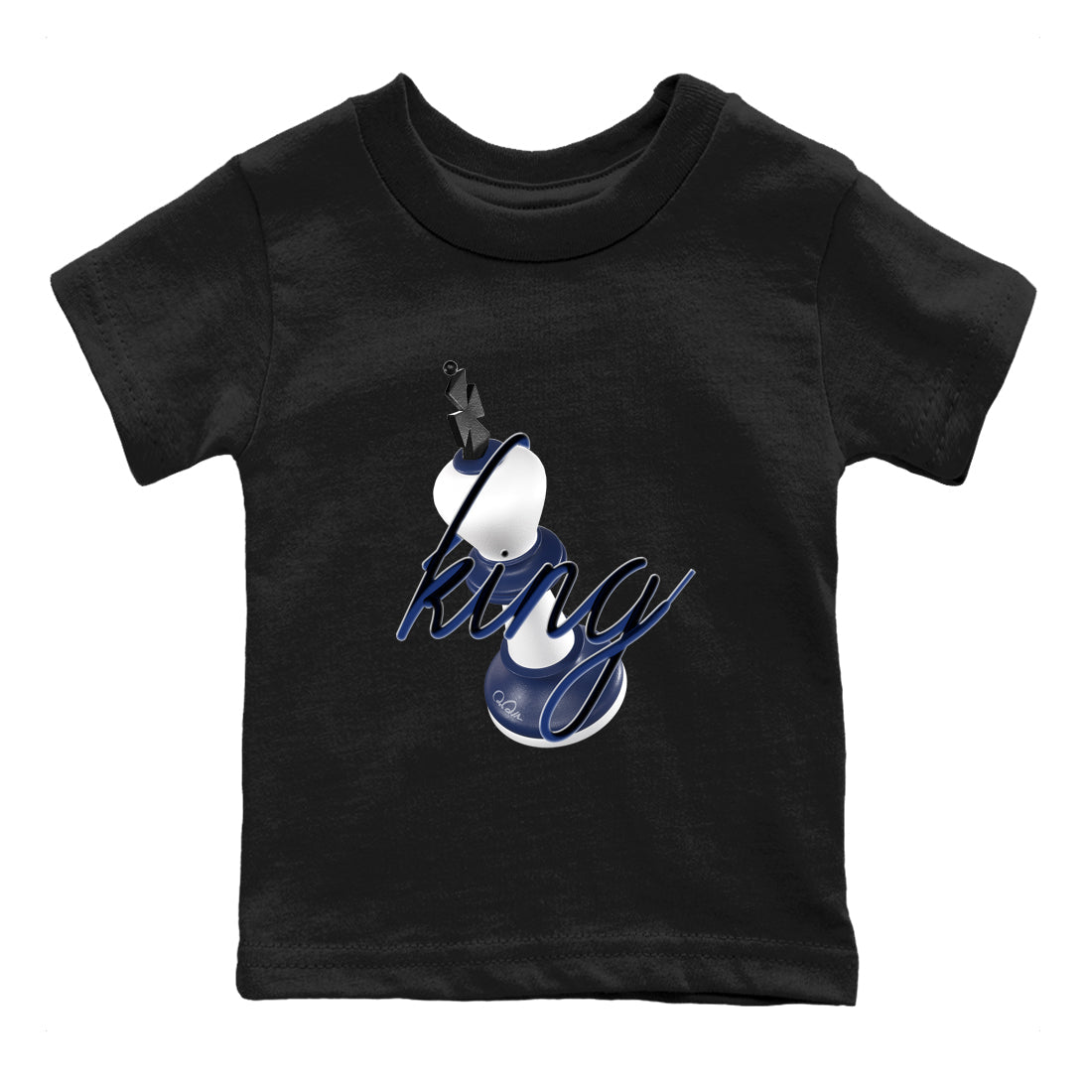 3D King snkmatch Tees Kids - Air Jordan 1 Midnight Navy