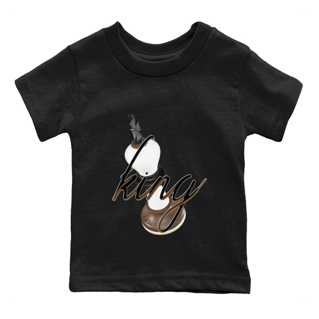 3D King snkmatch Tees Kids - Air Jordan 1 Mocha
