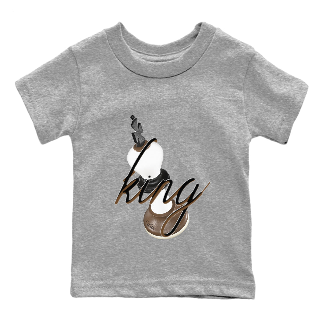 3D King snkmatch Tees Kids - Air Jordan 1 Mocha