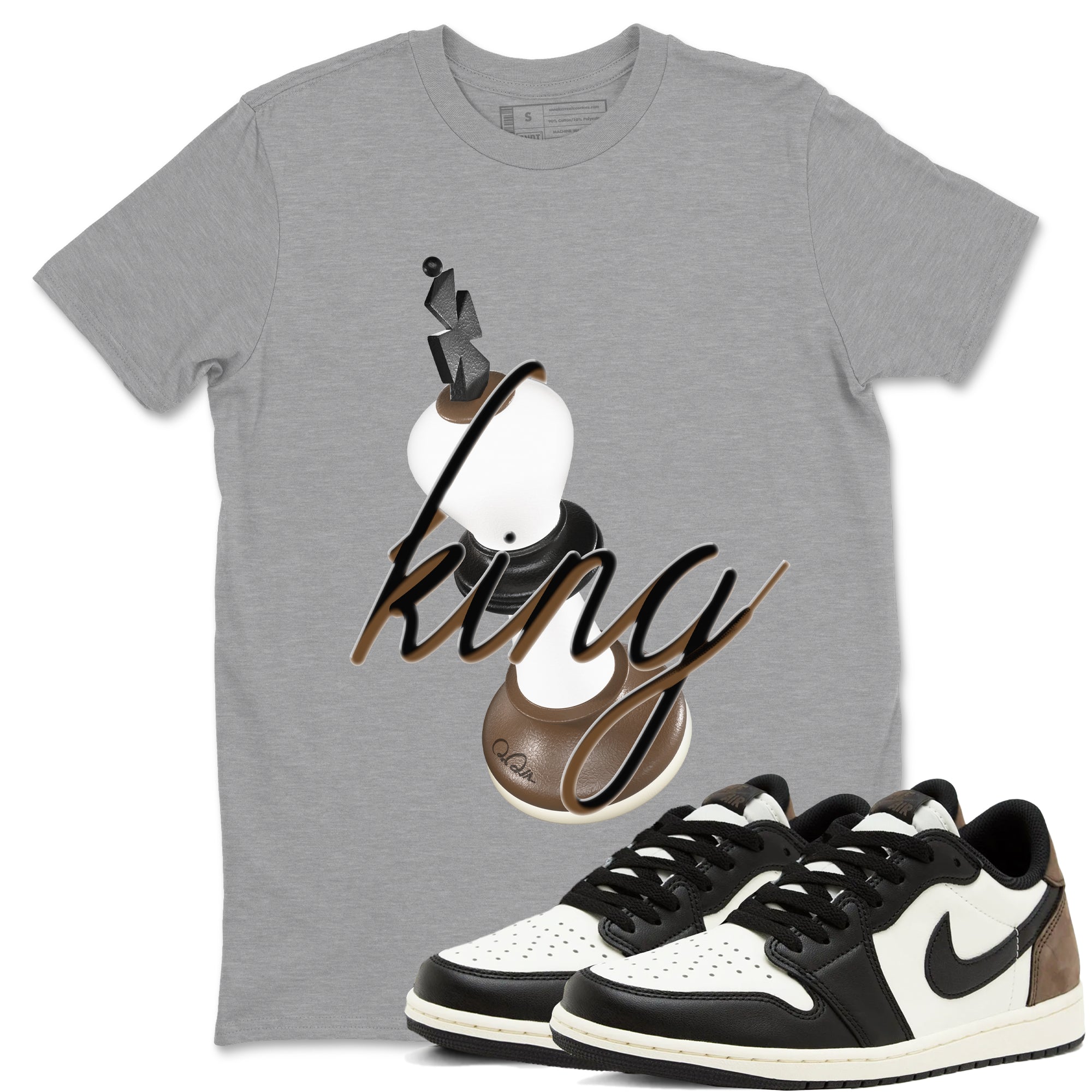 3D King snkmatch Tees - Air Jordan 1 Mocha
