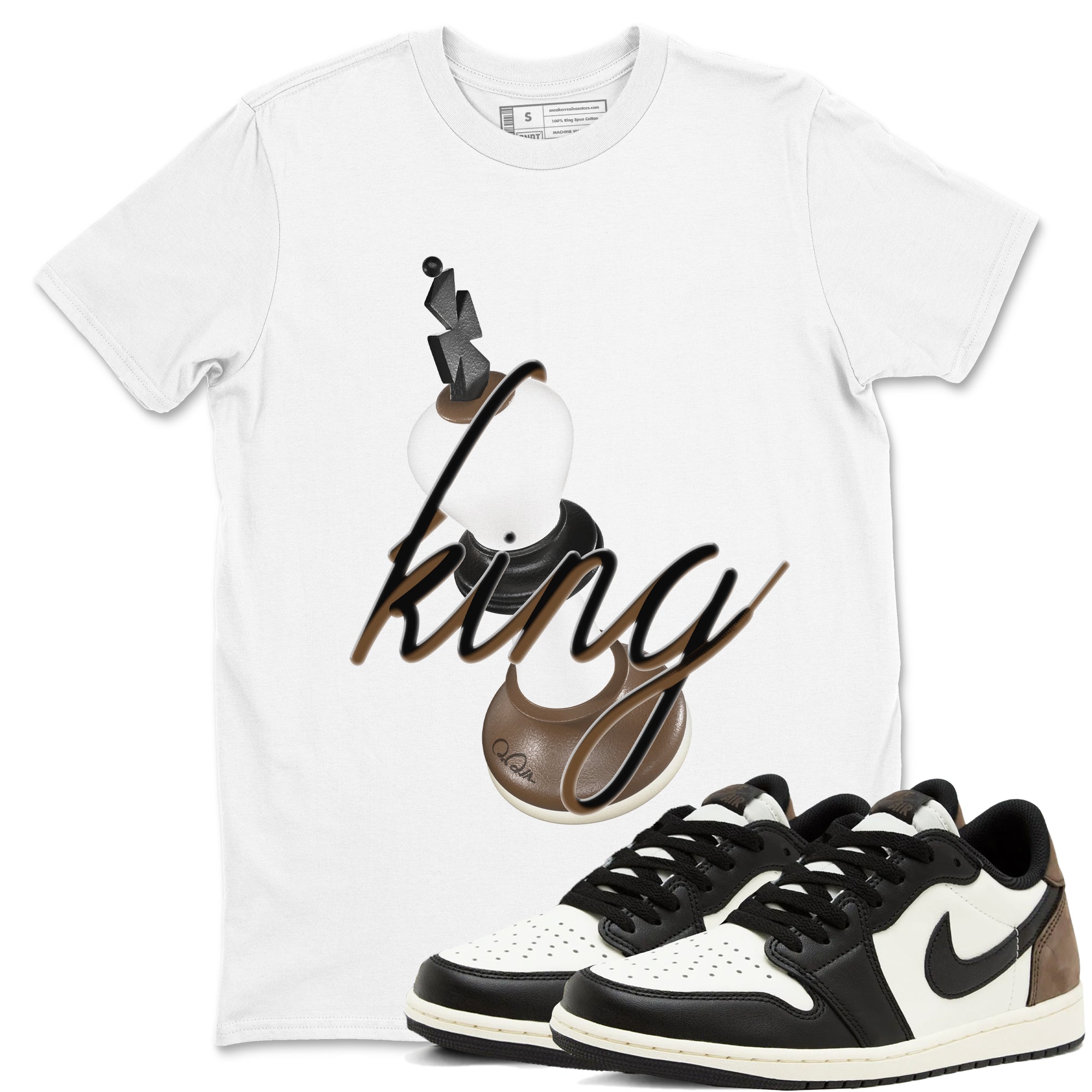 3D King snkmatch Tees - Air Jordan 1 Mocha