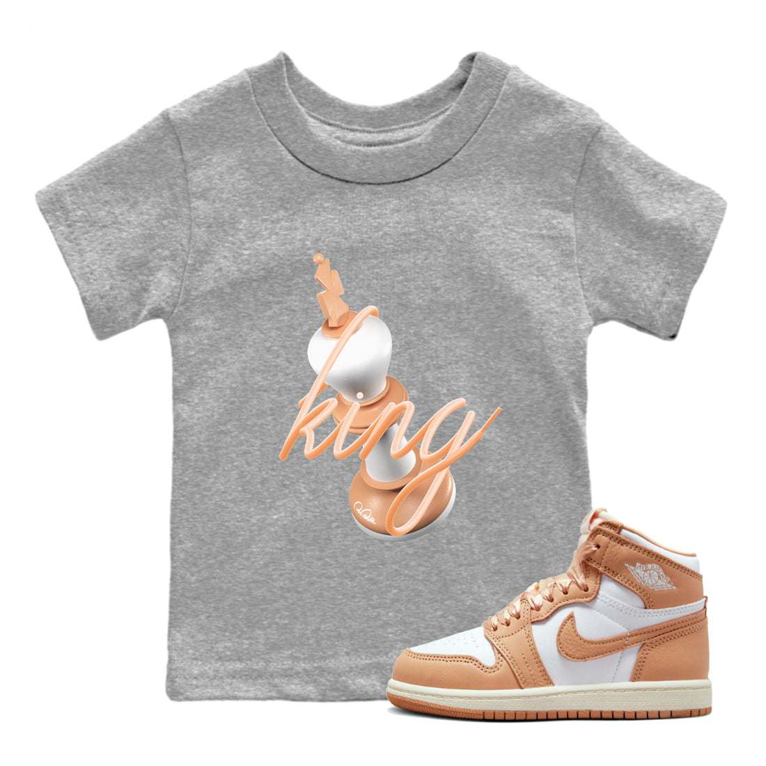 3D King snkmatch Tee Kids - Air Jordan 1 Praline