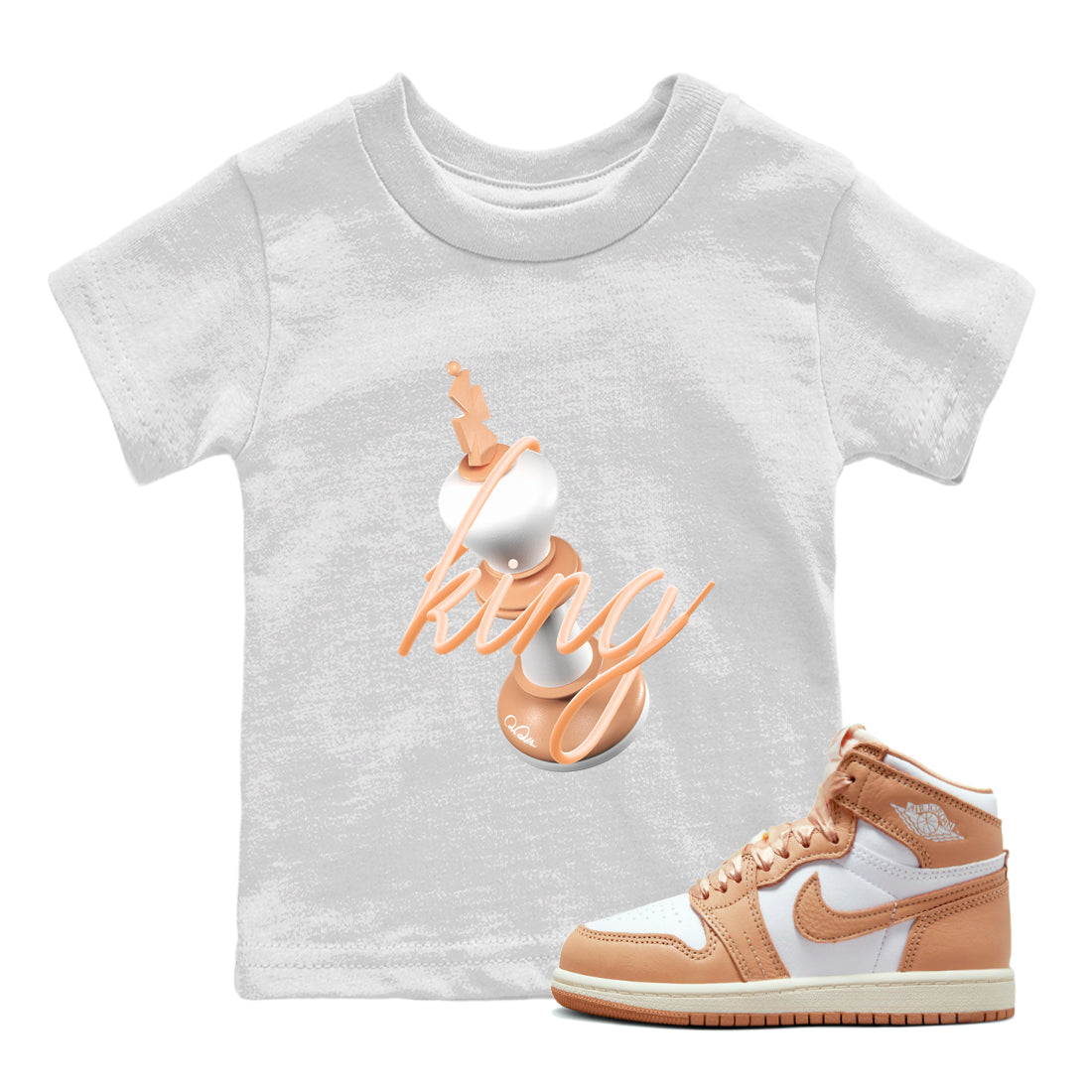3D King snkmatch Tee Kids - Air Jordan 1 Praline