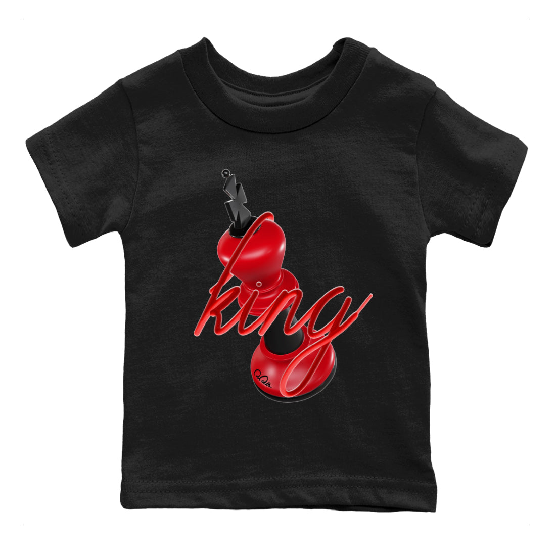 3D King Kids Tops - Air Jordan 1 Satin Bred