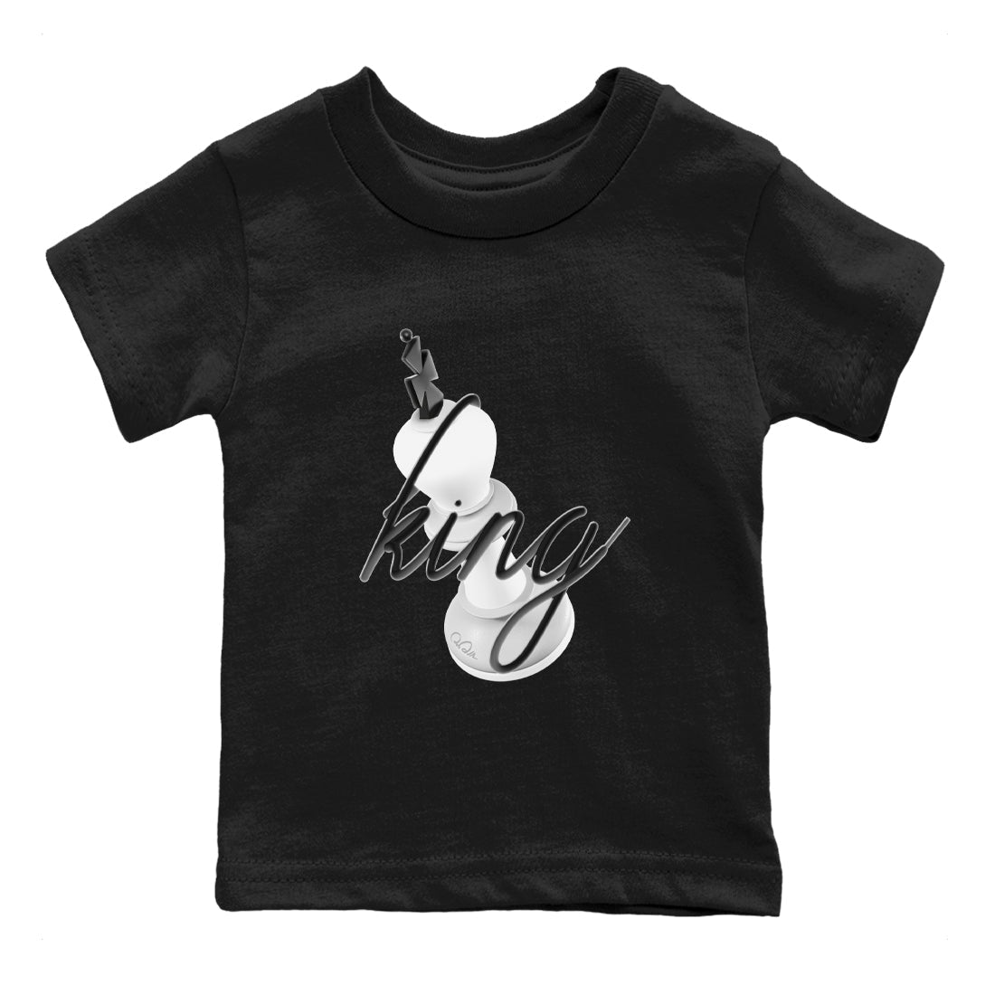 3D King snkmatch Tees Kids - Air Jordan 1 Wolf Grey