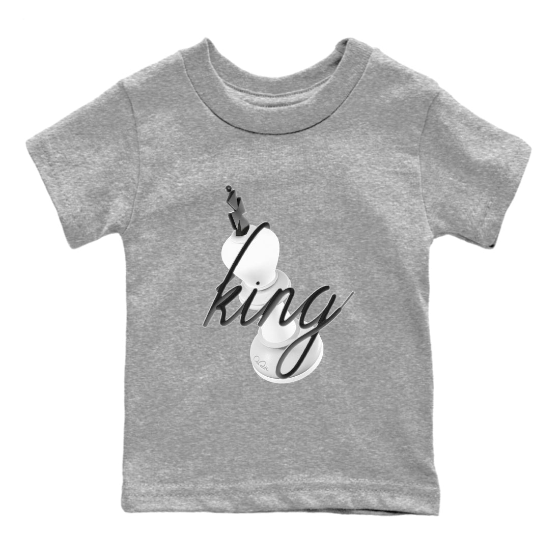 3D King snkmatch Tees Kids - Air Jordan 1 Wolf Grey