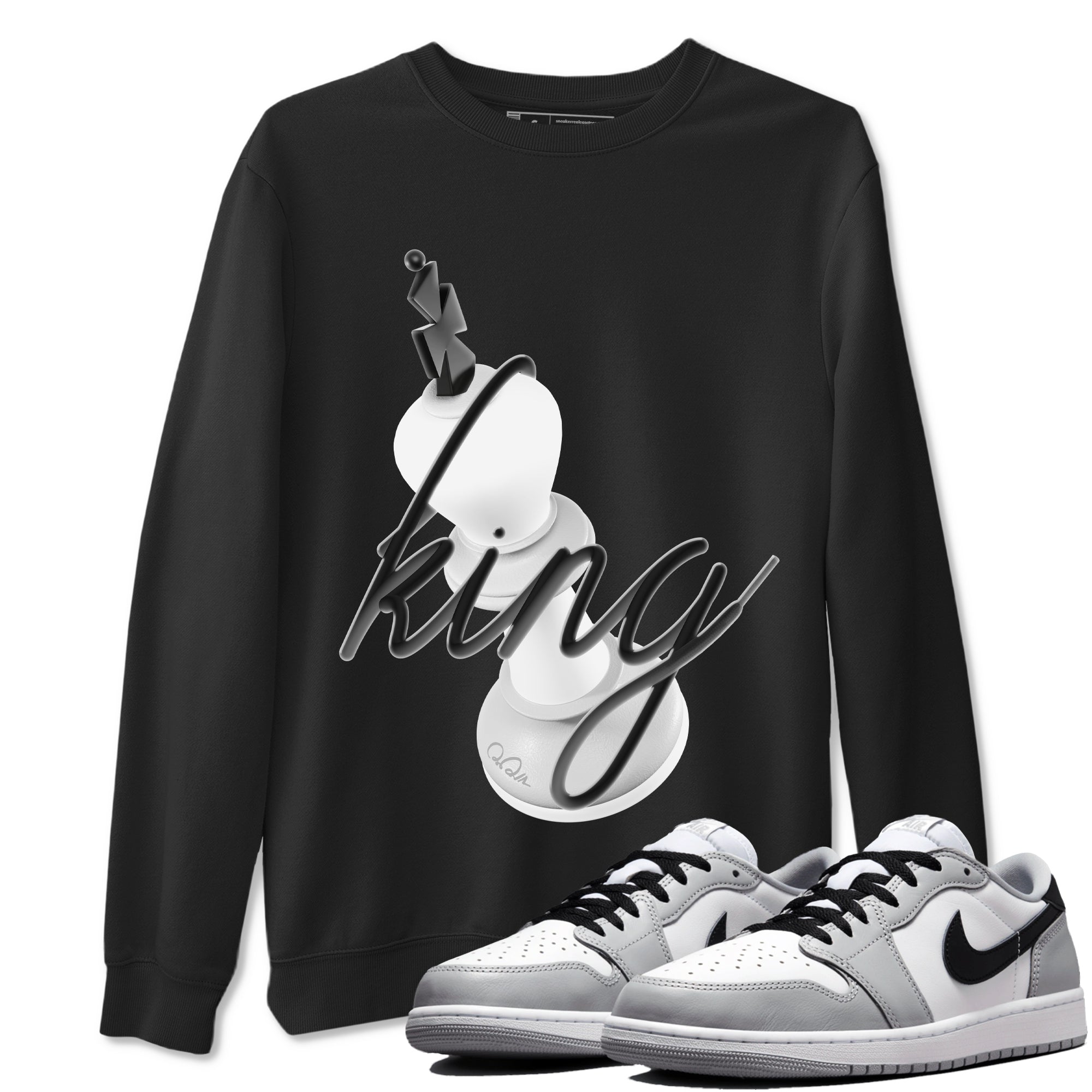 3D King snkmatch Tees - Air Jordan 1 Wolf Grey