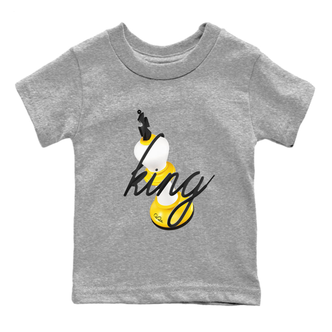 3D King snkmatch Tees Kids - Air Jordan 1 Yellow Ochre