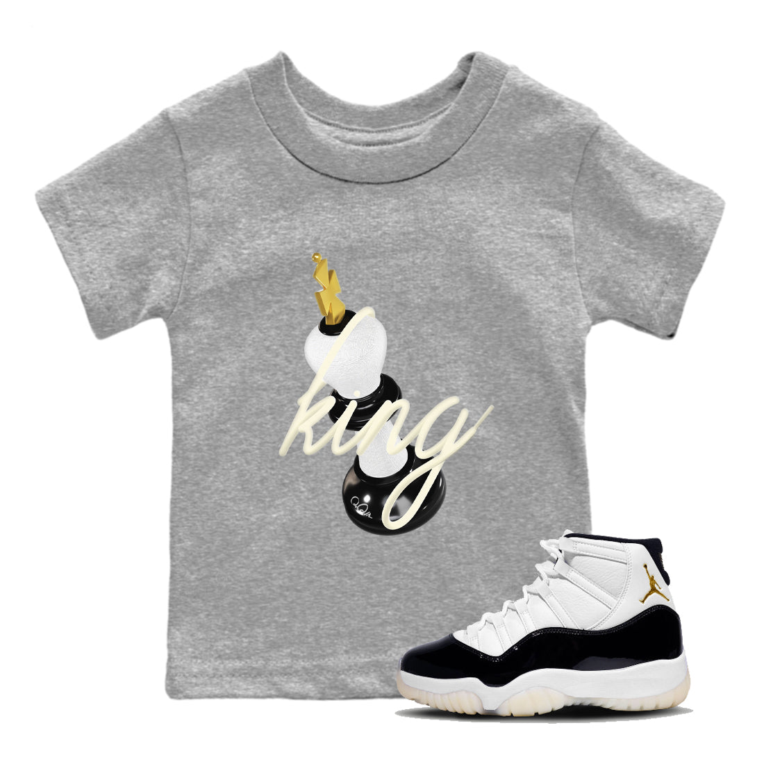3D King snkmatch Tee Kids - Air Jordan 11 Gratitude