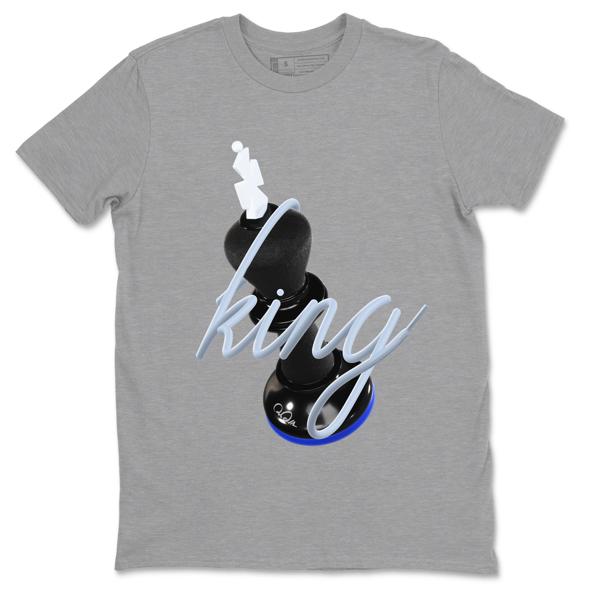 3D King snkmatch Tees - Air Jordan 11 Black and Varsity Royal