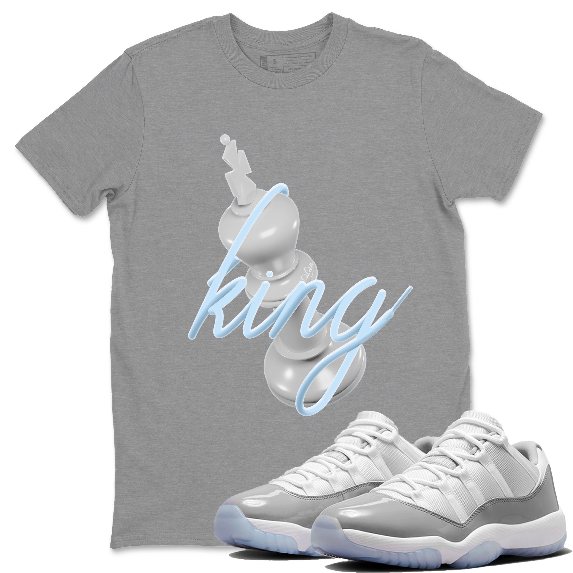 3D King Unisex Tops - Air Jordan 11 White Cement