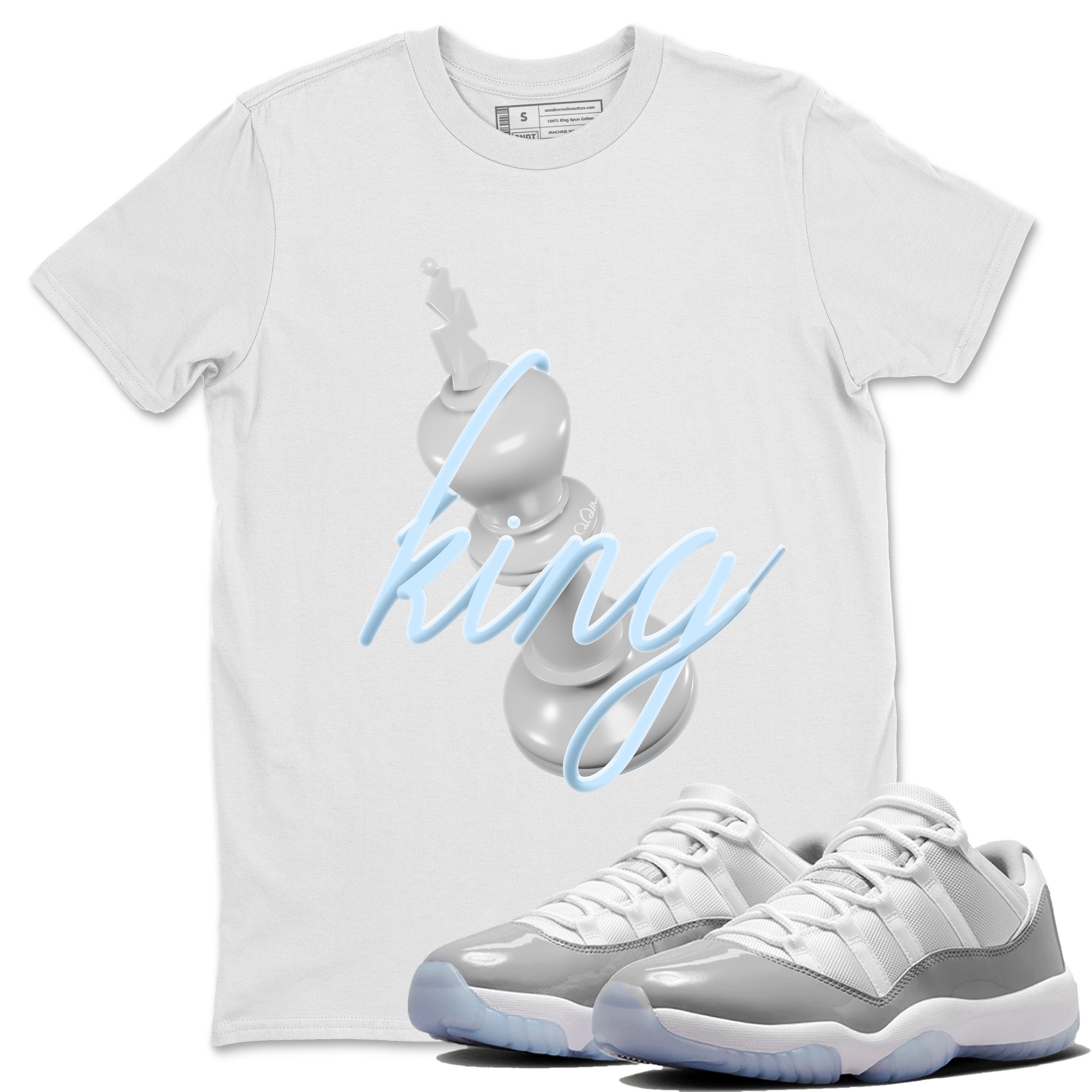 3D King Unisex Tops - Air Jordan 11 White Cement