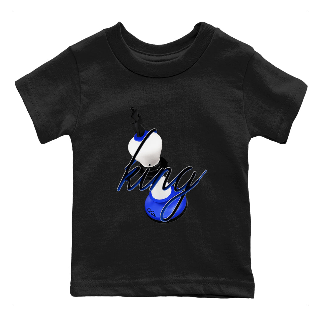 3D King snkmatch Tees Kids - Air Jordan 12 Blueberry