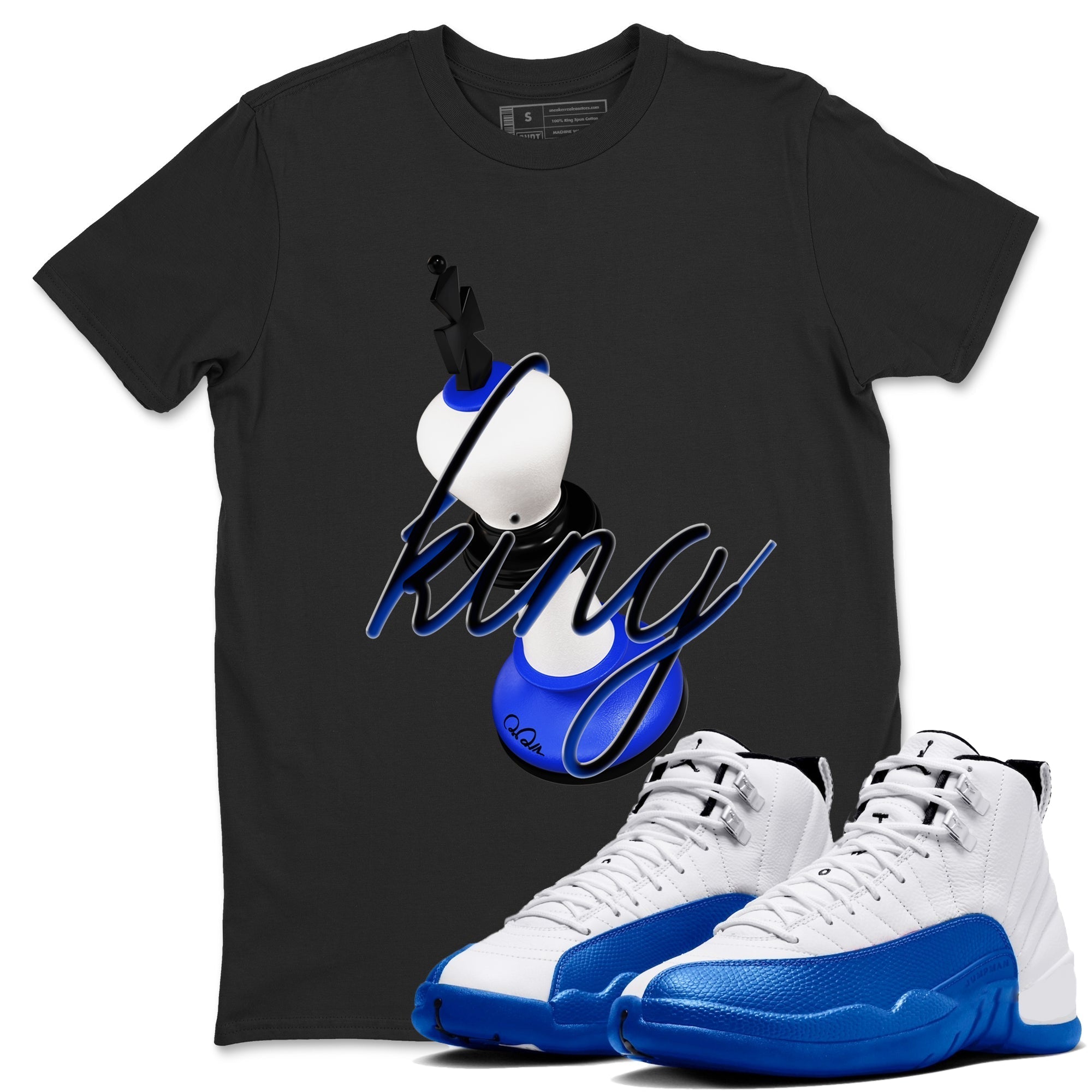 3D King snkmatch Tees - Air Jordan 12 Blueberry