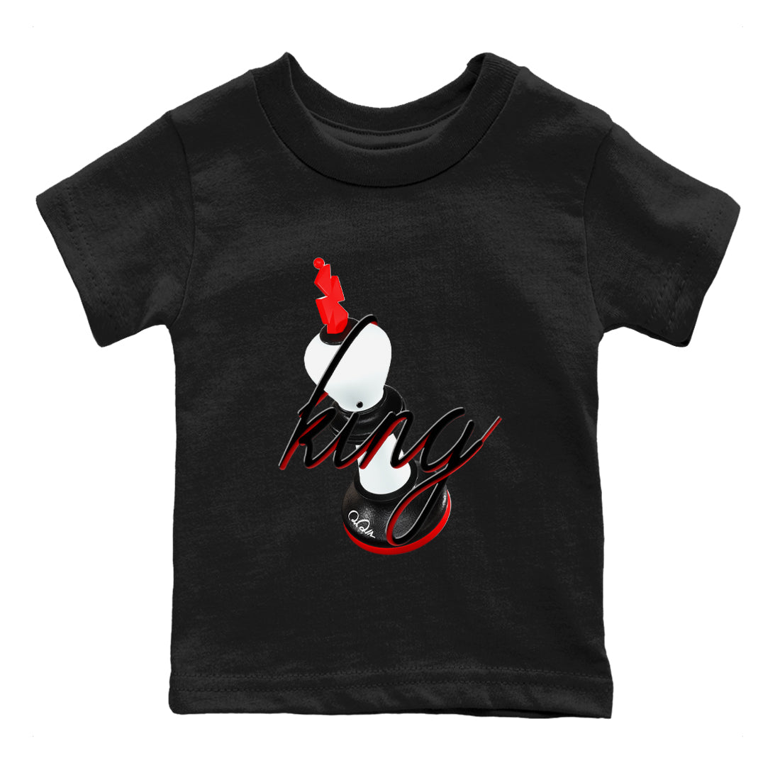 3D King snkmatch Tees Kids - Air Jordan 12 Taxi Flip
