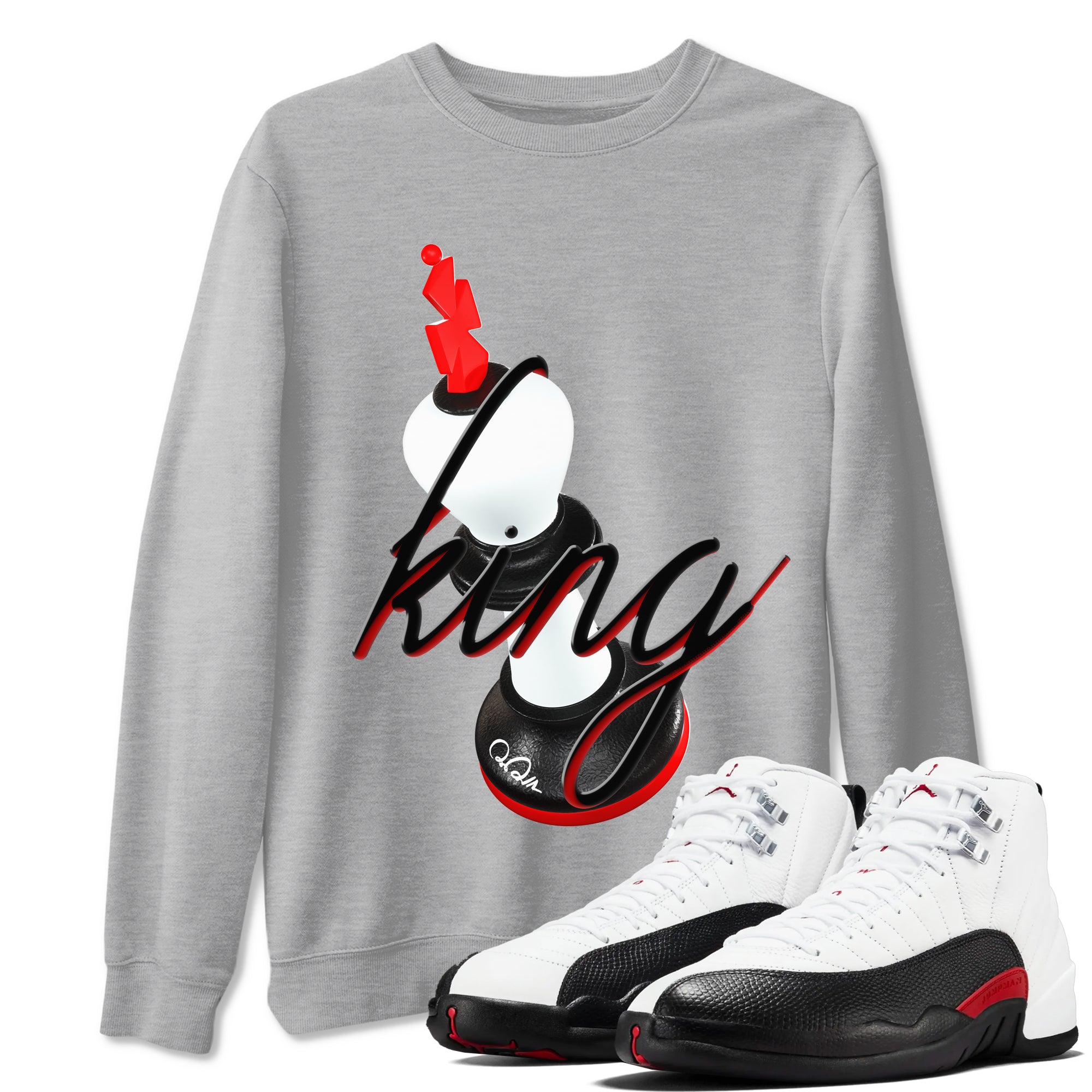 3D King snkmatch Tees - Air Jordan 12 Taxi Flip