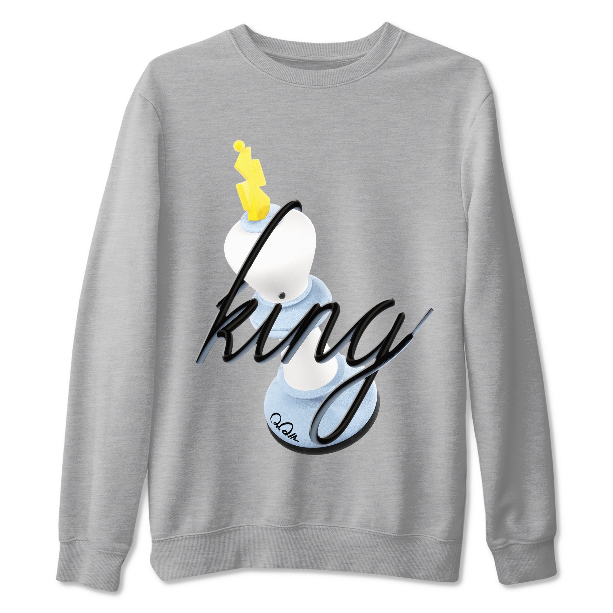 3D King snkmatch Tees - Air Jordan 13 Blue Grey