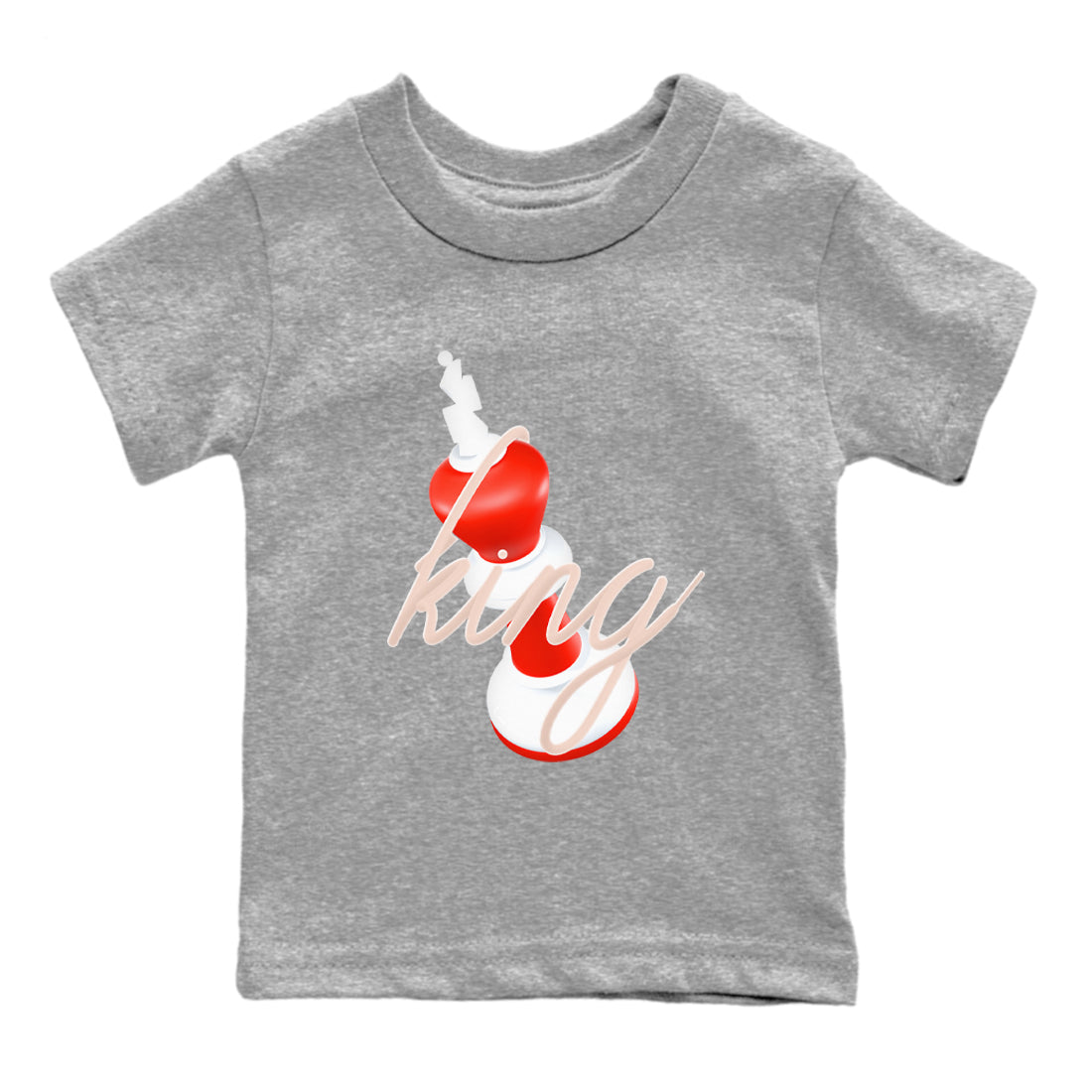3D King snkmatch Tees Kids - Air Jordan 13 Dune Red