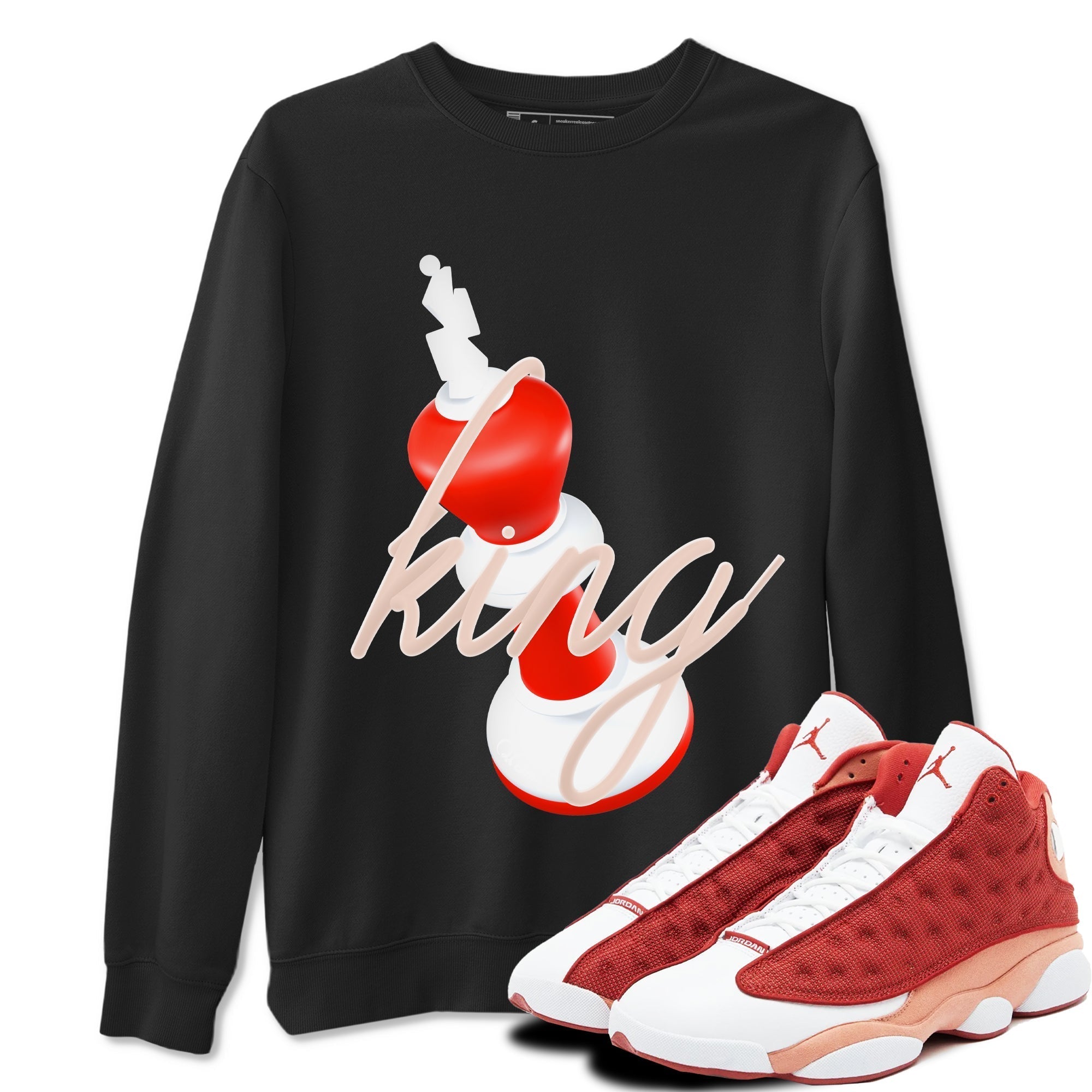 3D King snkmatch Tees - Air Jordan 13 Dune Red
