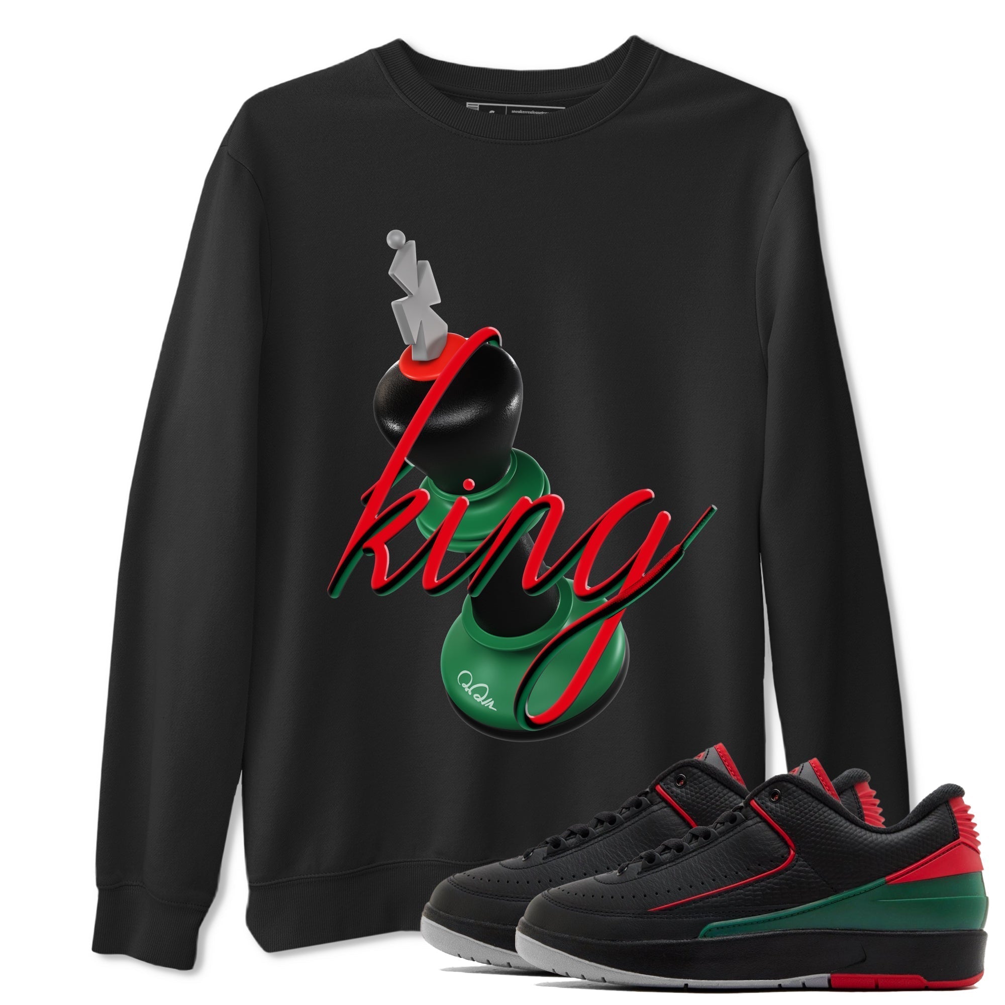 3D King snkmatch Tee - Air Jordan 2 Christmas
