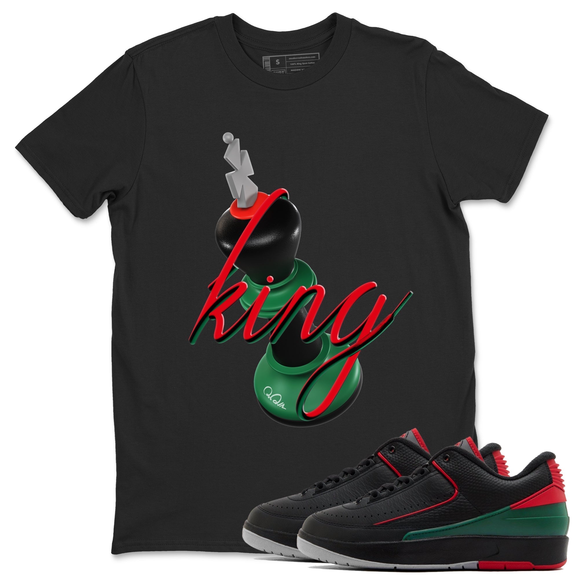 3D King snkmatch Tee - Air Jordan 2 Christmas