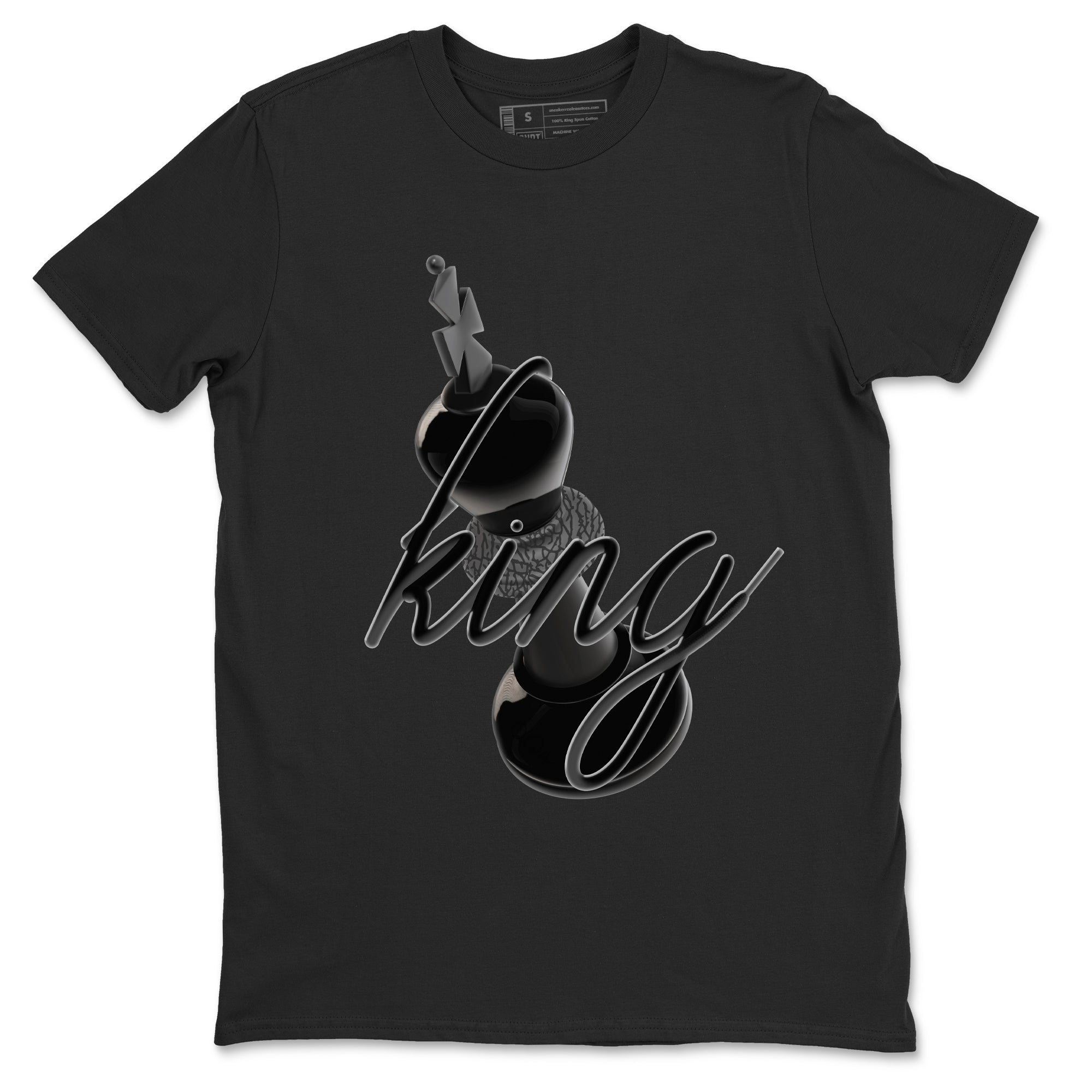 3D King snkmatch Tees - Air Jordan 3 Black Cat