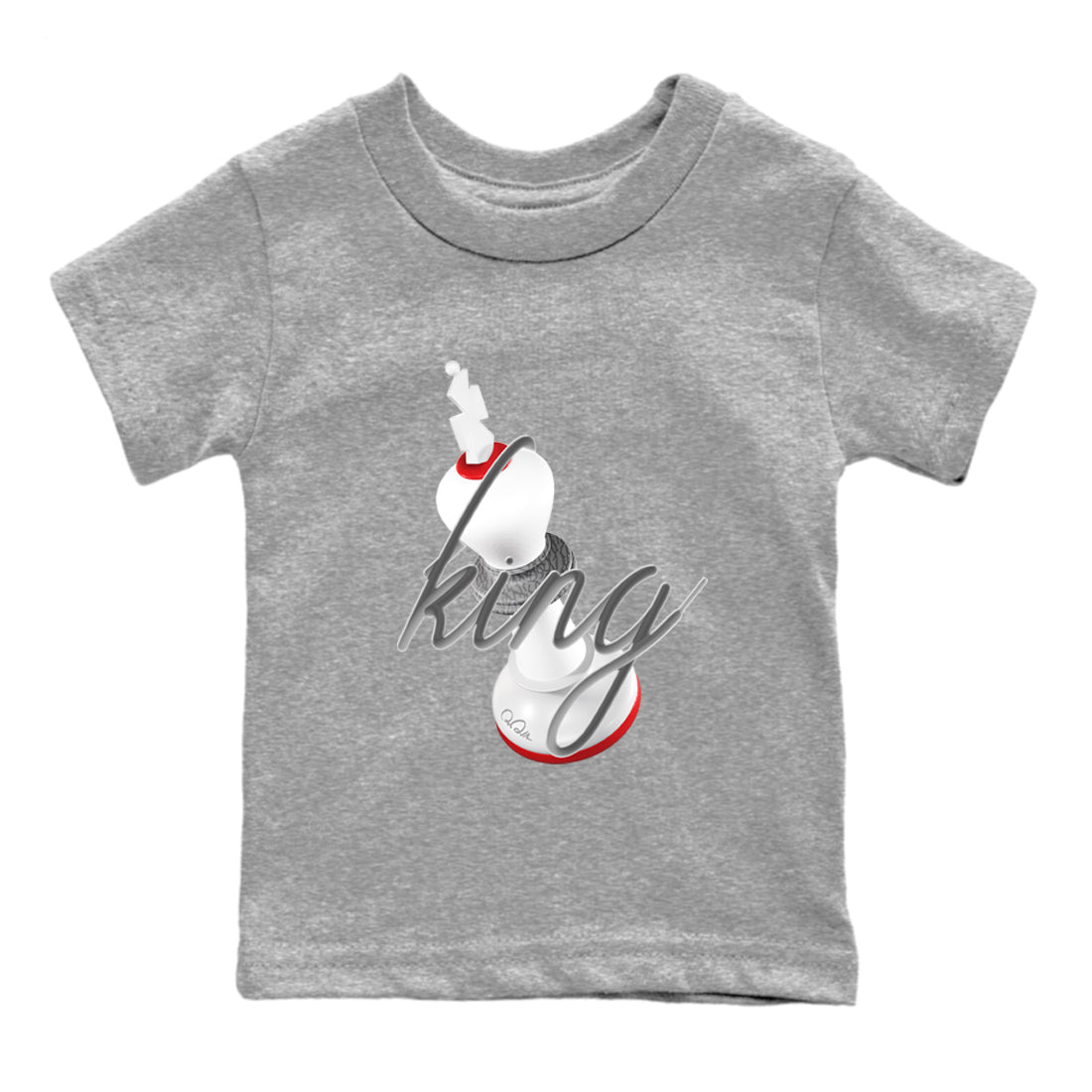 3D King snkmatch Tees Kids - Air Jordan 3 Cement Grey